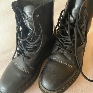Dr. Martens X Undercover Black Boots with Yellow stitches Made in England